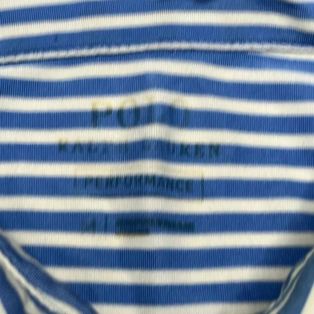 Polo by Ralph Lauren Striped Performance Polo Shirt Mens Medium